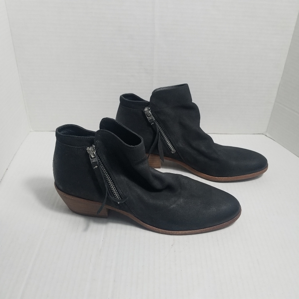 SAM EDELMAN WOMEN'S BLACK HEELED ANKLE BOOTS SIZE 8.5